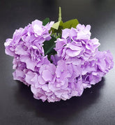 Buchet cu Hortensii Lila – Flori Artificiale Elegante din Material Textil